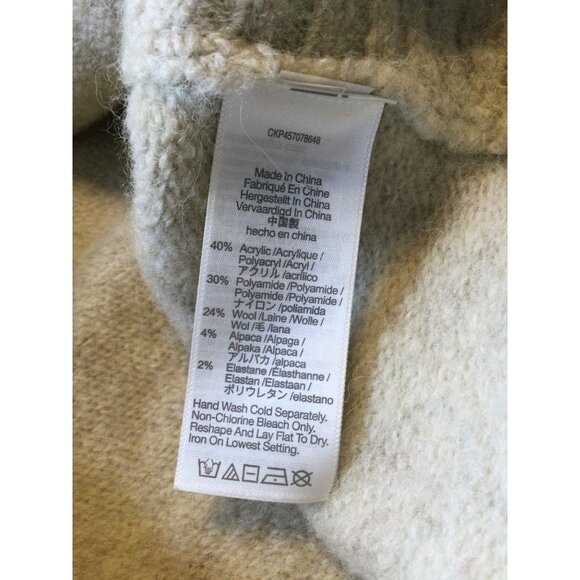 Madewell Women's Wilmington Wool Alpaca Knit Hoodie Sweater Pullover Size XXS - Picture 9 of 10